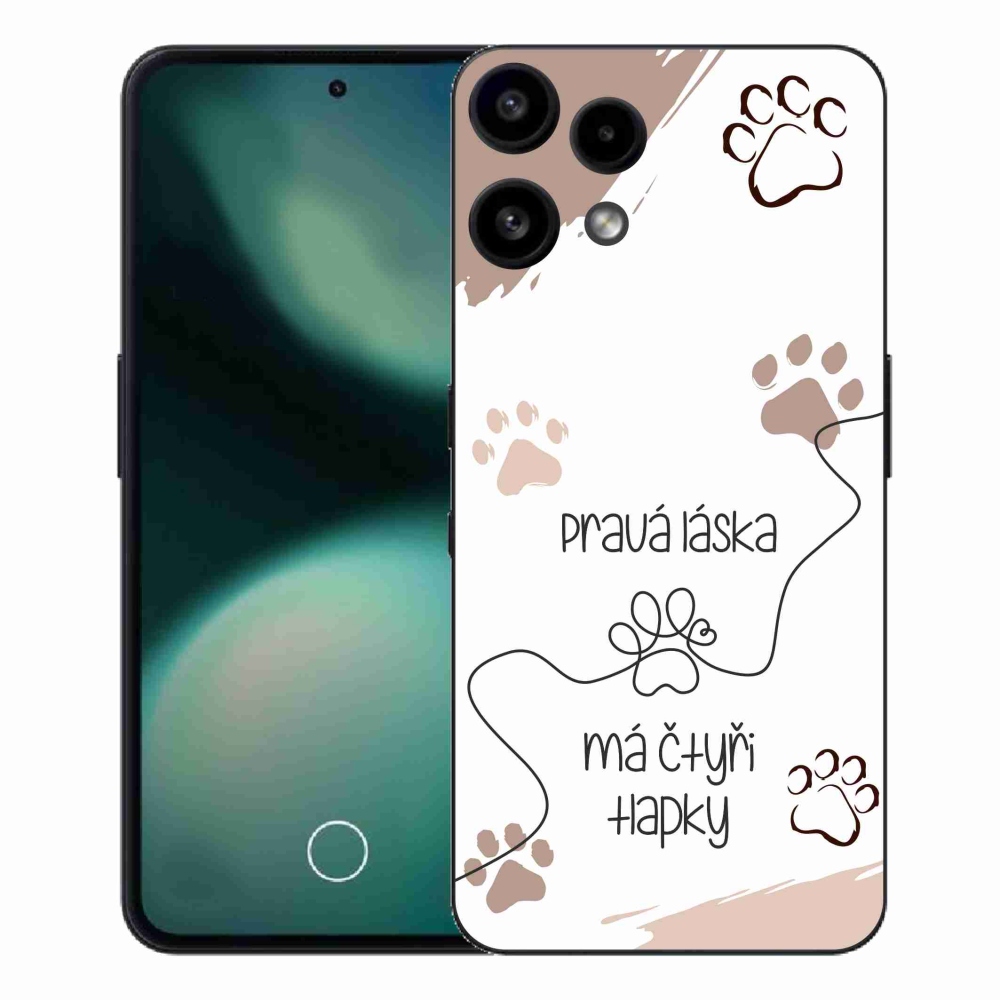 Gelový kryt mmCase na Nothing Phone (3a) Lite - psí motiv 1 bílé pozadí
