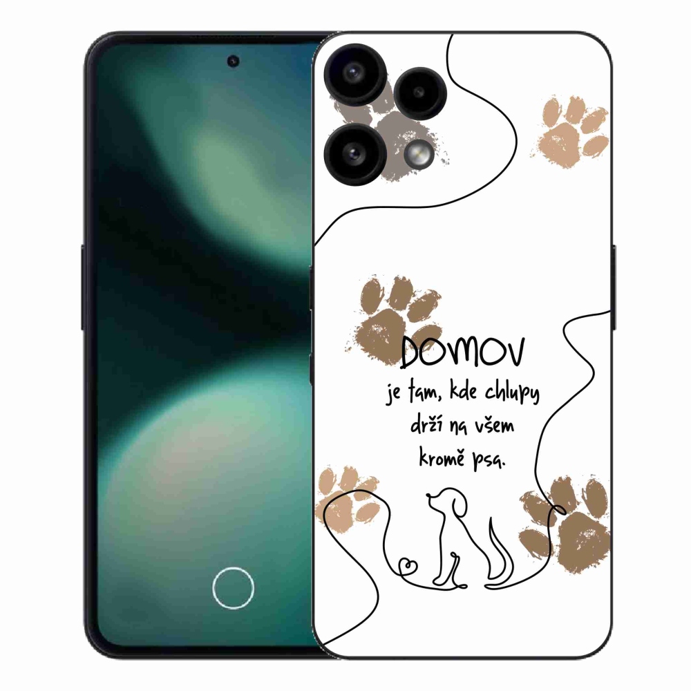 Gelový kryt mmCase na Nothing Phone (3a) Lite - psí motiv bílé pozadí