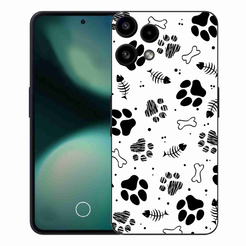 Gelový kryt mmCase na Nothing Phone (3a) Lite - psí tlapky 1