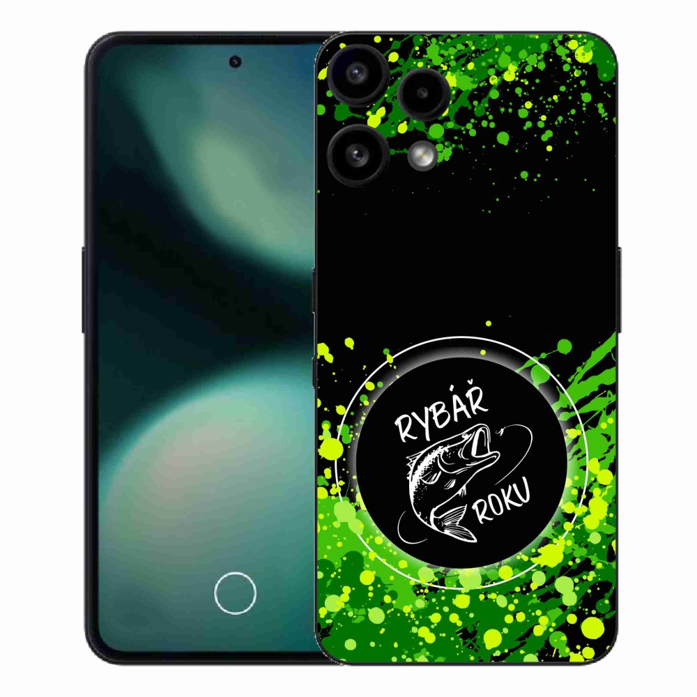 Gelový kryt mmCase na Nothing Phone (3a) Lite - rybář roku černé pozadí