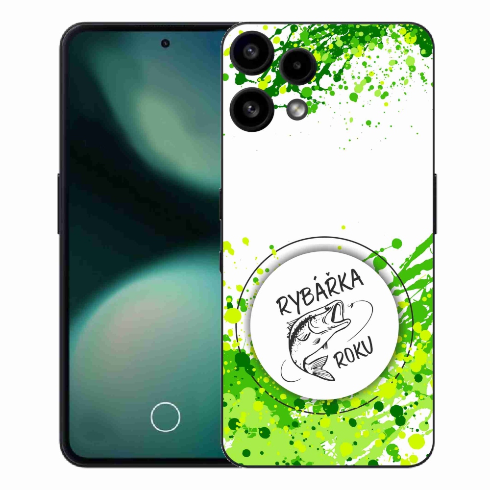 Gelový kryt mmCase na Nothing Phone (3a) Lite - rybářka roku bílé pozadí