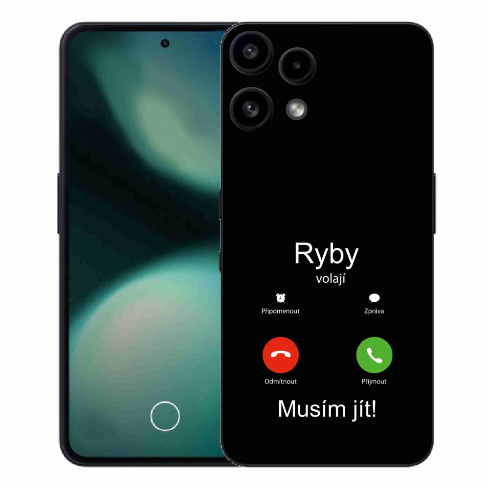 Gelový kryt mmCase na Nothing Phone (3a) Lite - ryby volají černé pozadí