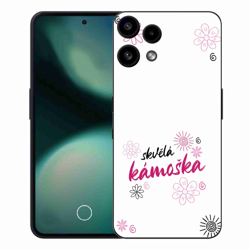 Gelový kryt mmCase na Nothing Phone (3a) Lite - skvělá kámoška bílé pozadí