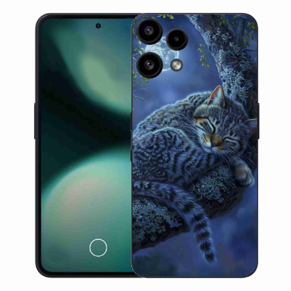 Gelový kryt mmCase na Nothing Phone (3a) Lite - spící kočka