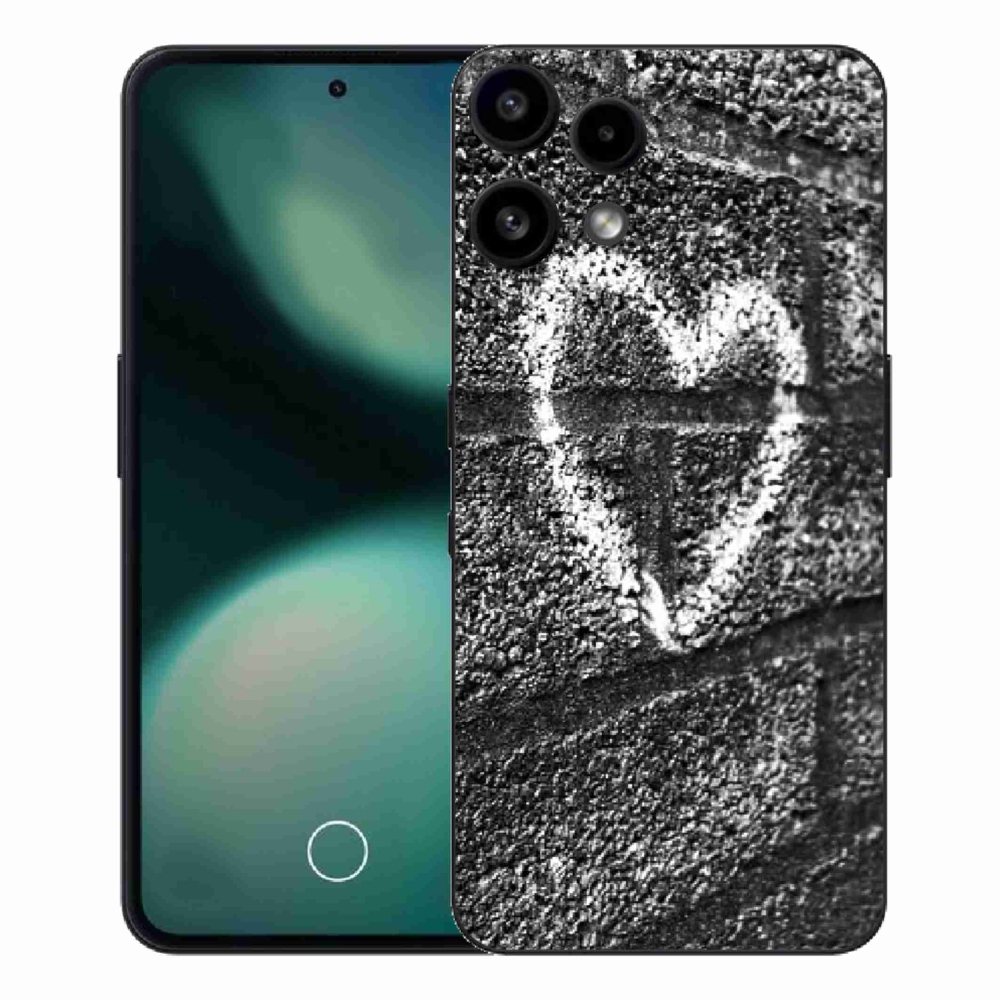 Gelový kryt mmCase na Nothing Phone (3a) Lite - srdce na zdi