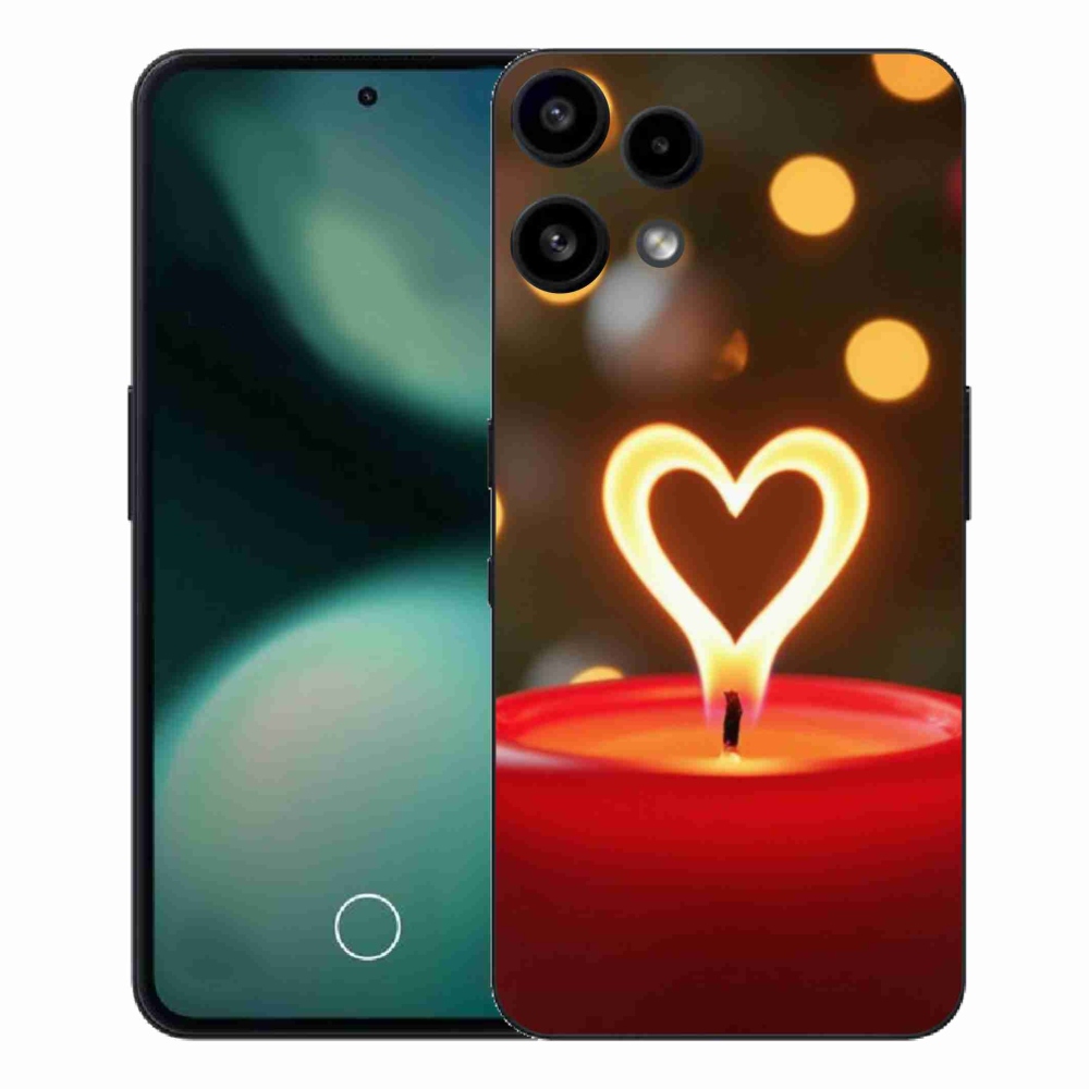 Gelový kryt mmCase na Nothing Phone (3a) Lite - srdce z plamene