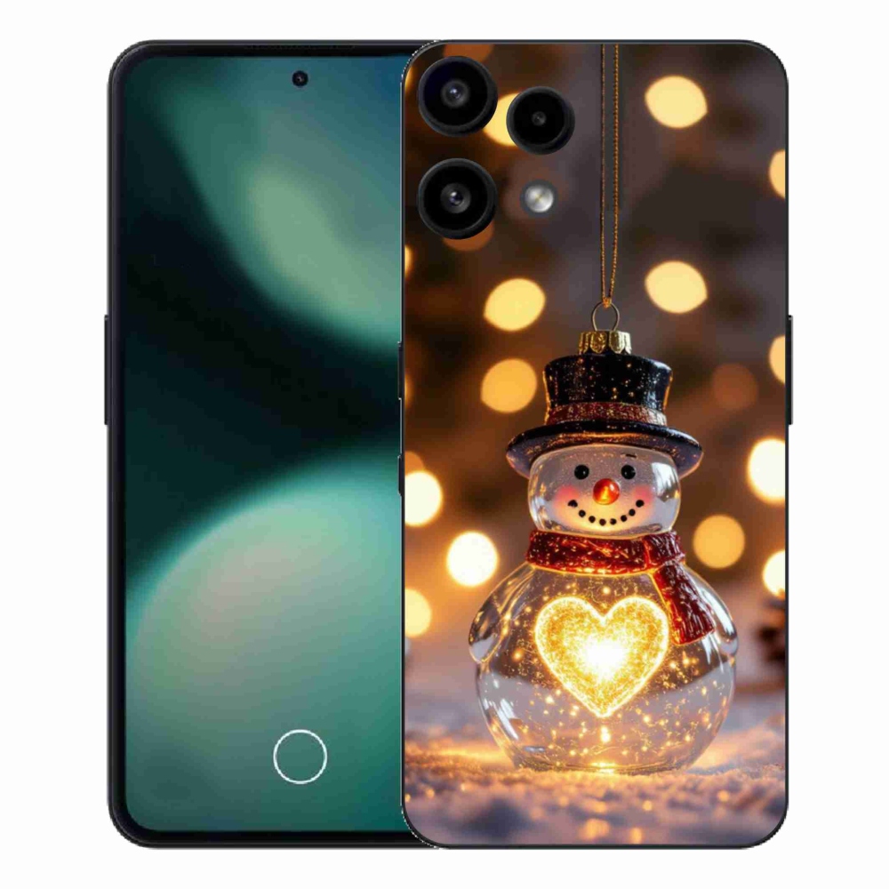 Gelový kryt mmCase na Nothing Phone (3a) Lite - svítící vánoční sněhulák
