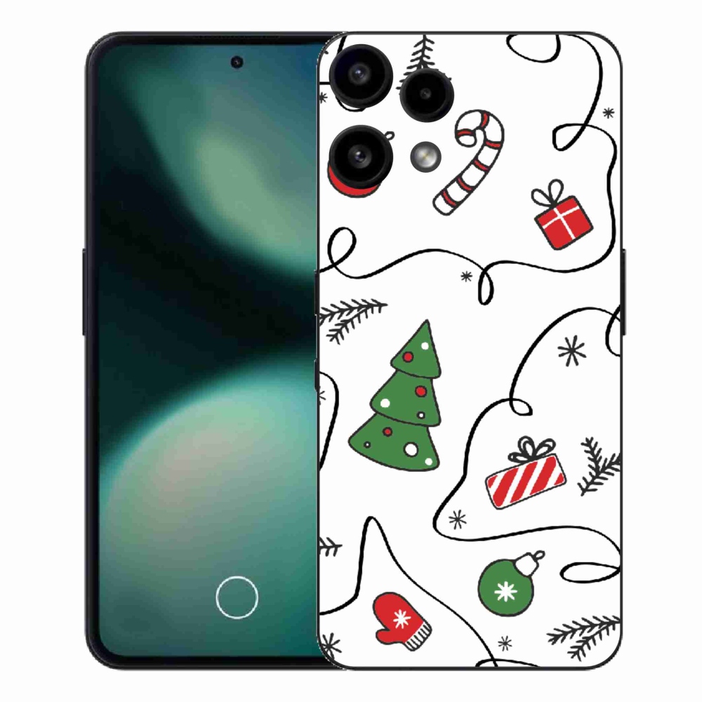 Gelový kryt mmCase na Nothing Phone (3a) Lite - vánoční motivy