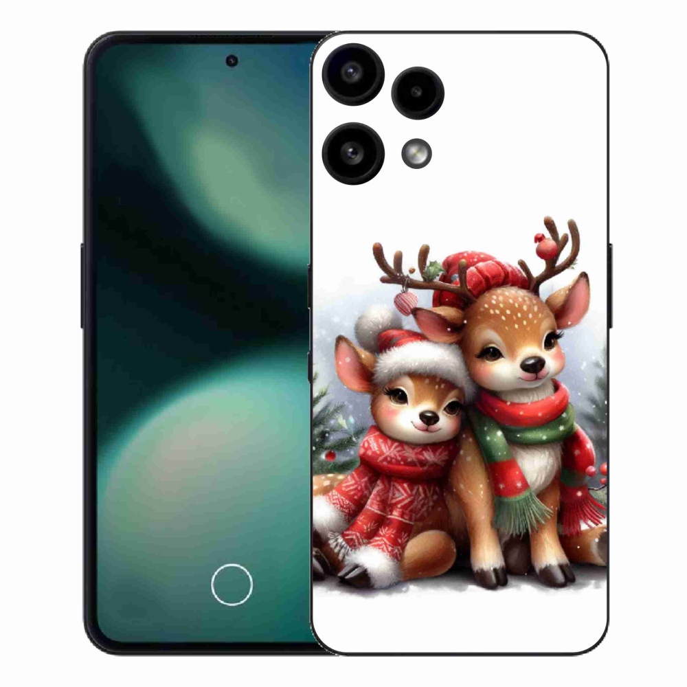 Gelový kryt mmCase na Nothing Phone (3a) Lite - vánoční sobi