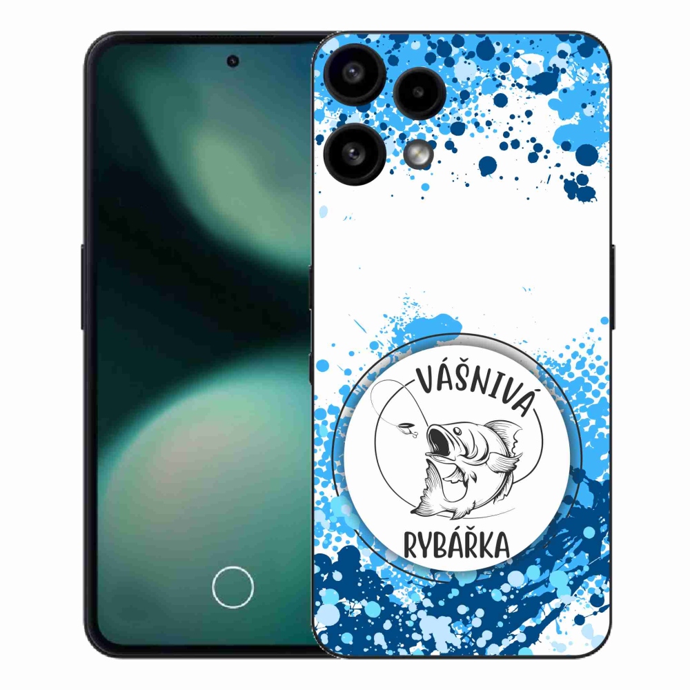 Gelový kryt mmCase na Nothing Phone (3a) Lite - vášnivá rybářka bílé pozadí