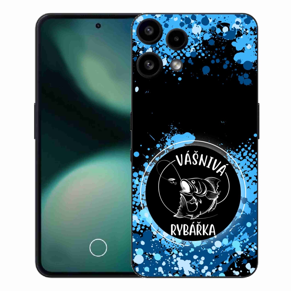 Gelový kryt mmCase na Nothing Phone (3a) Lite - vášnivá rybářka černé pozadí