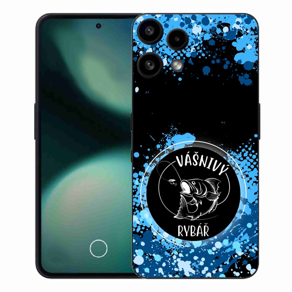 Gelový kryt mmCase na Nothing Phone (3a) Lite - vášnivý rybář černé pozadí