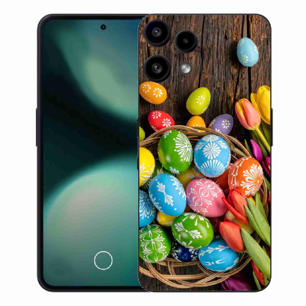 Gelový kryt mmCase na Nothing Phone (3a) Lite - velikonoční vajíčka