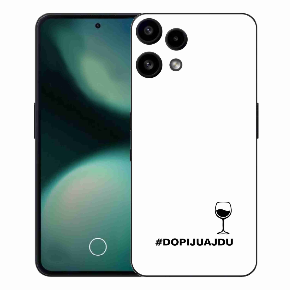 Gelový kryt mmCase na Nothing Phone (3a) Lite - vinný motiv bílé pozadí
