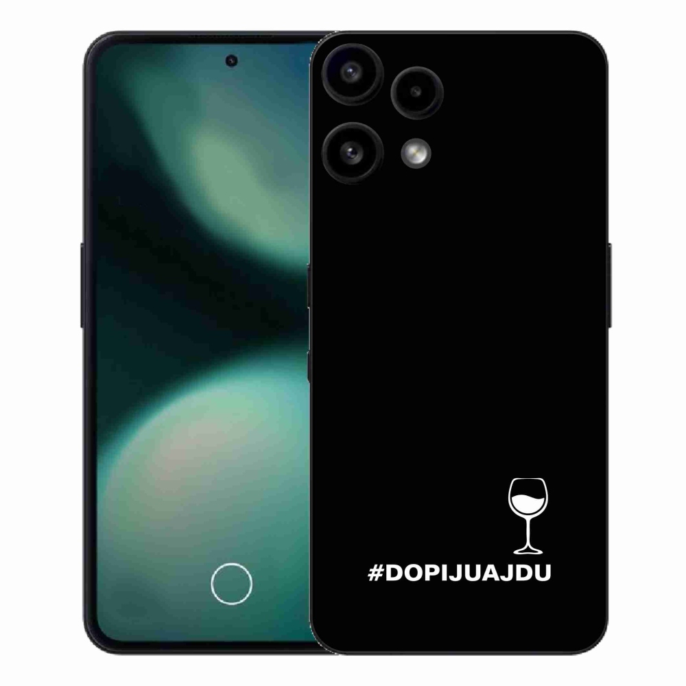 Gelový kryt mmCase na Nothing Phone (3a) Lite - vinný motiv černé pozadí