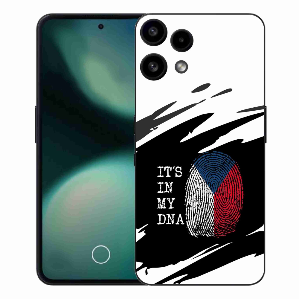 Gelový kryt mmCase na Nothing Phone (3a) Lite - vlajka otisk prstu černobílé pozadí