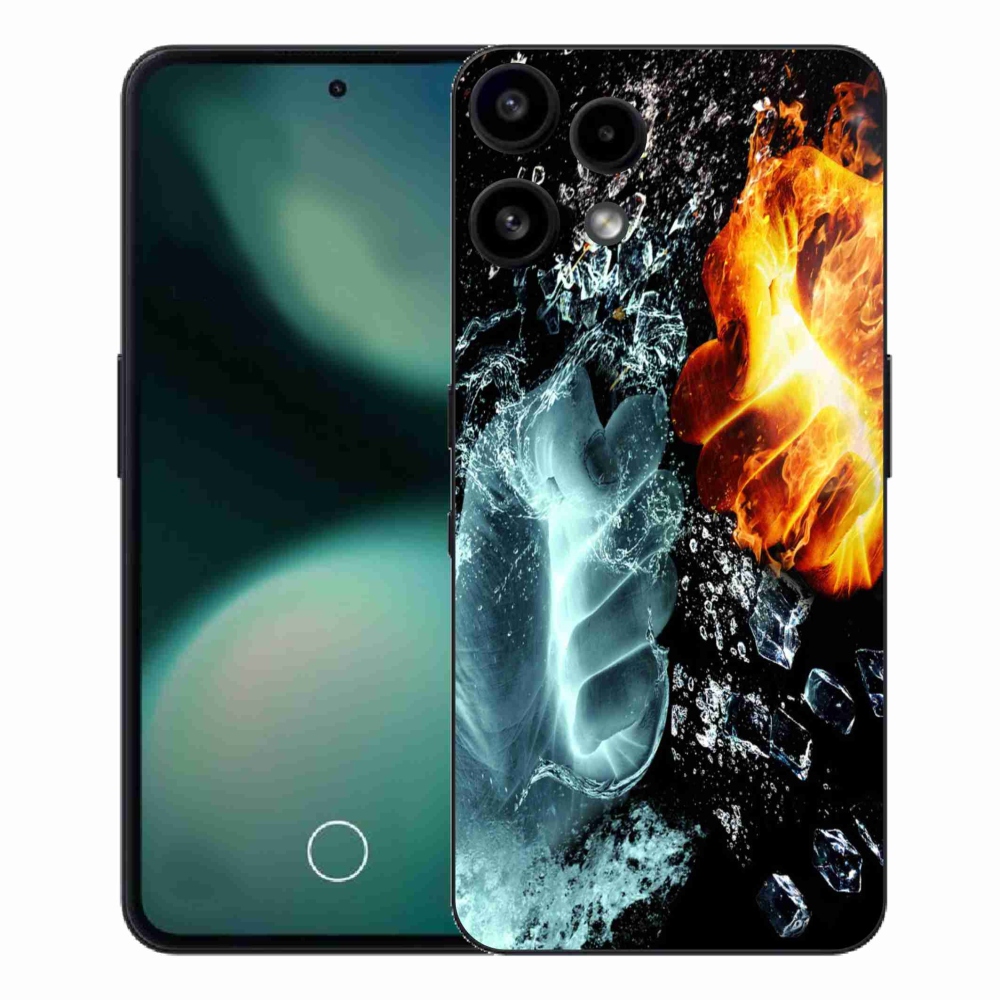 Gelový kryt mmCase na Nothing Phone (3a) Lite - voda a oheň