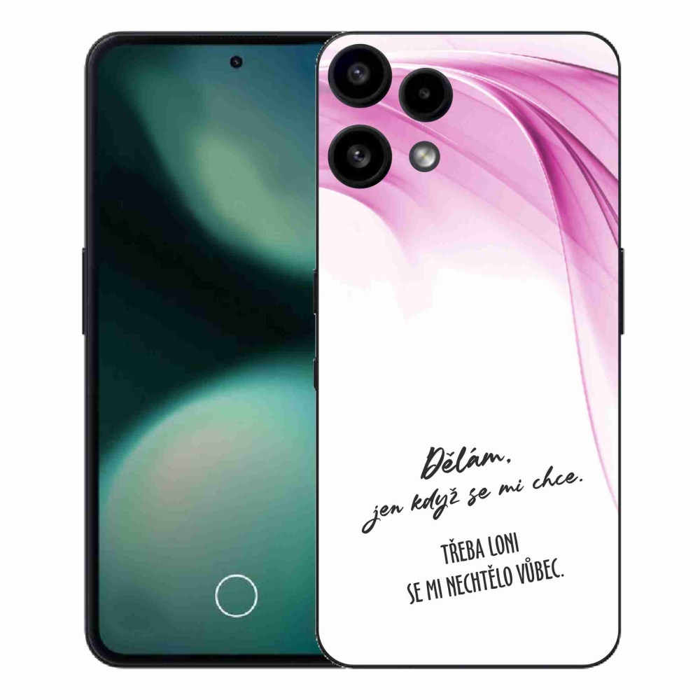 Gelový kryt mmCase na Nothing Phone (3a) Lite - vtipný text 12 bílé pozadí