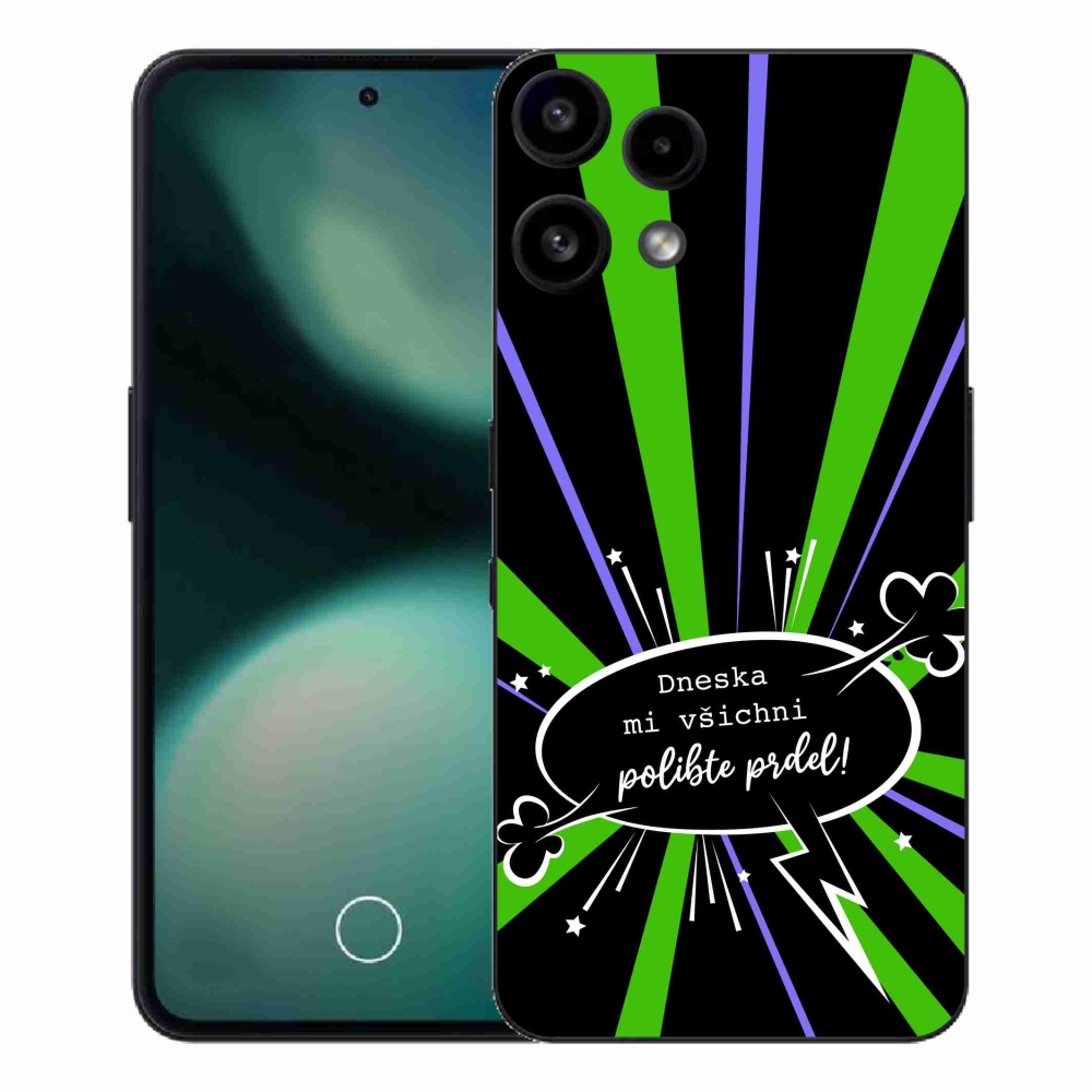 Gelový kryt mmCase na Nothing Phone (3a) Lite - vtipný text 15 černé pozadí