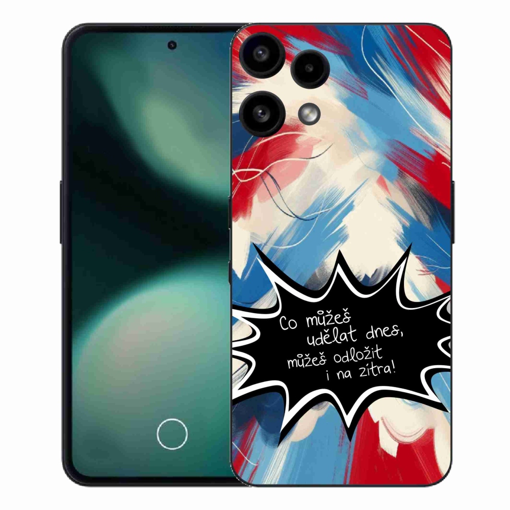 Gelový kryt mmCase na Nothing Phone (3a) Lite - vtipný text 9 černé pozadí