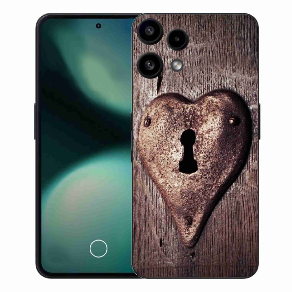 Gelový kryt mmCase na Nothing Phone (3a) Lite - zámek ve tvaru srdce