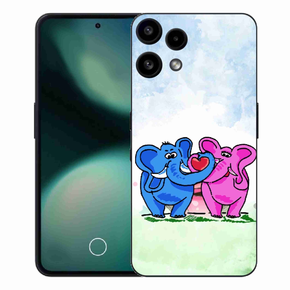 Gelový kryt mmCase na Nothing Phone (3a) Lite - zamilovaní sloni