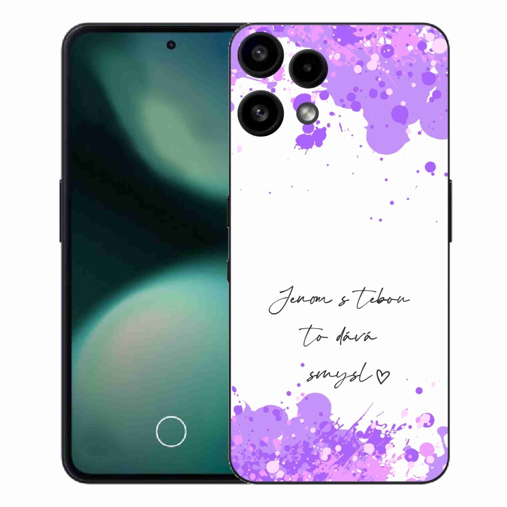 Gelový kryt mmCase na Nothing Phone (3a) Lite - zamilovaný text bílé pozadí