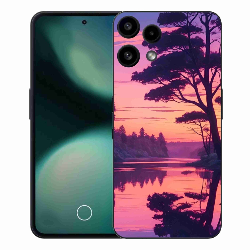 Gelový kryt mmCase na Nothing Phone (3a) Lite - západ slunce nad jezerem