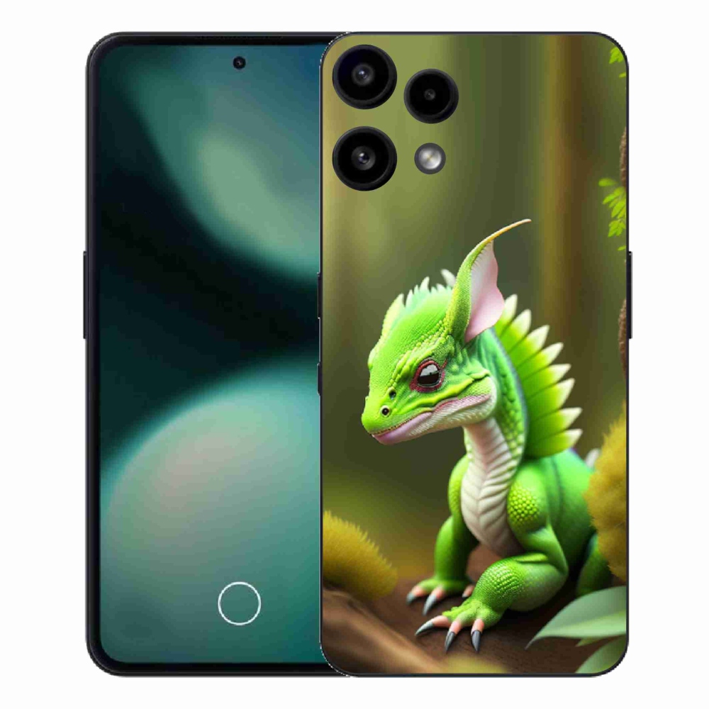 Gelový kryt mmCase na Nothing Phone (3a) Lite - zelený dráček