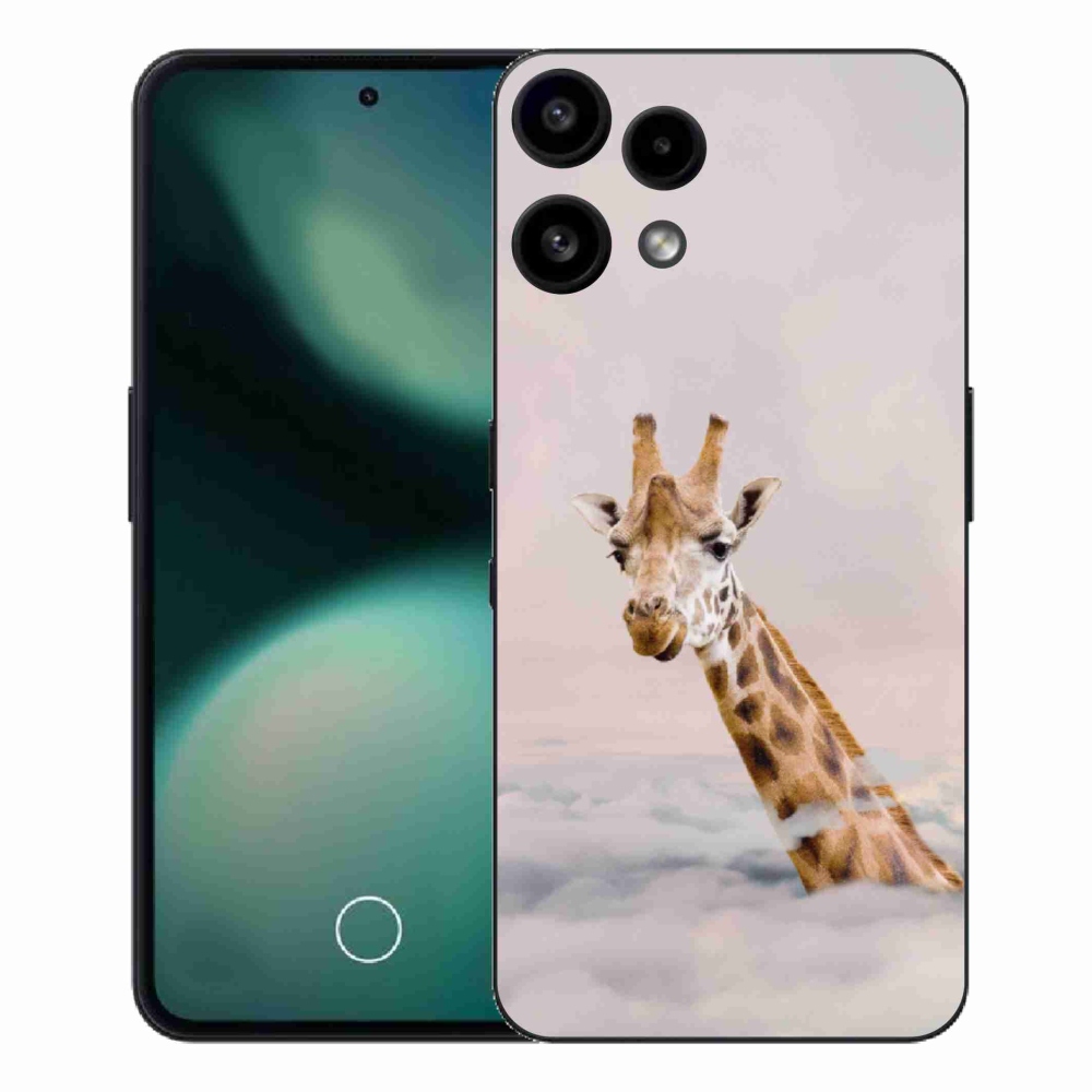 Gelový kryt mmCase na Nothing Phone (3a) Lite - žirafa v oblacích