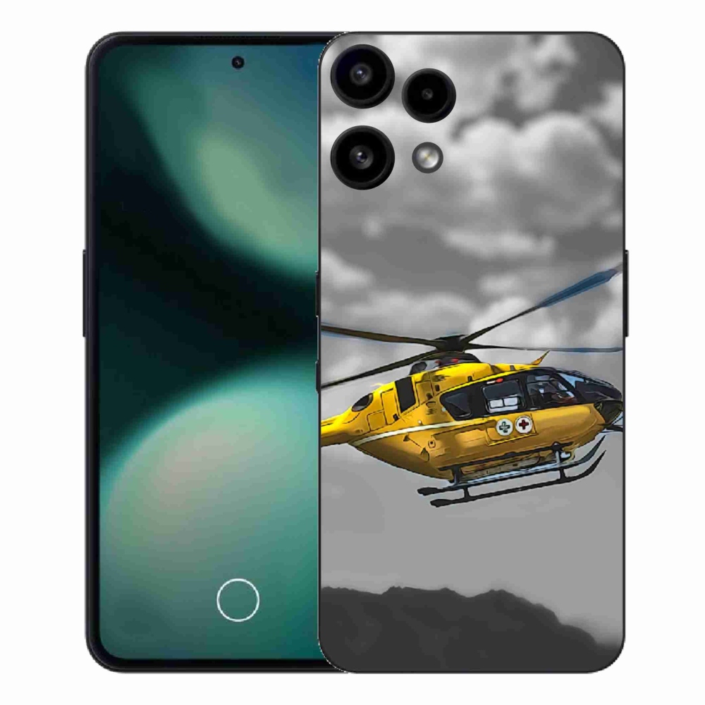 Gelový kryt mmCase na Nothing Phone (3a) Lite - žlutá helikoptéra