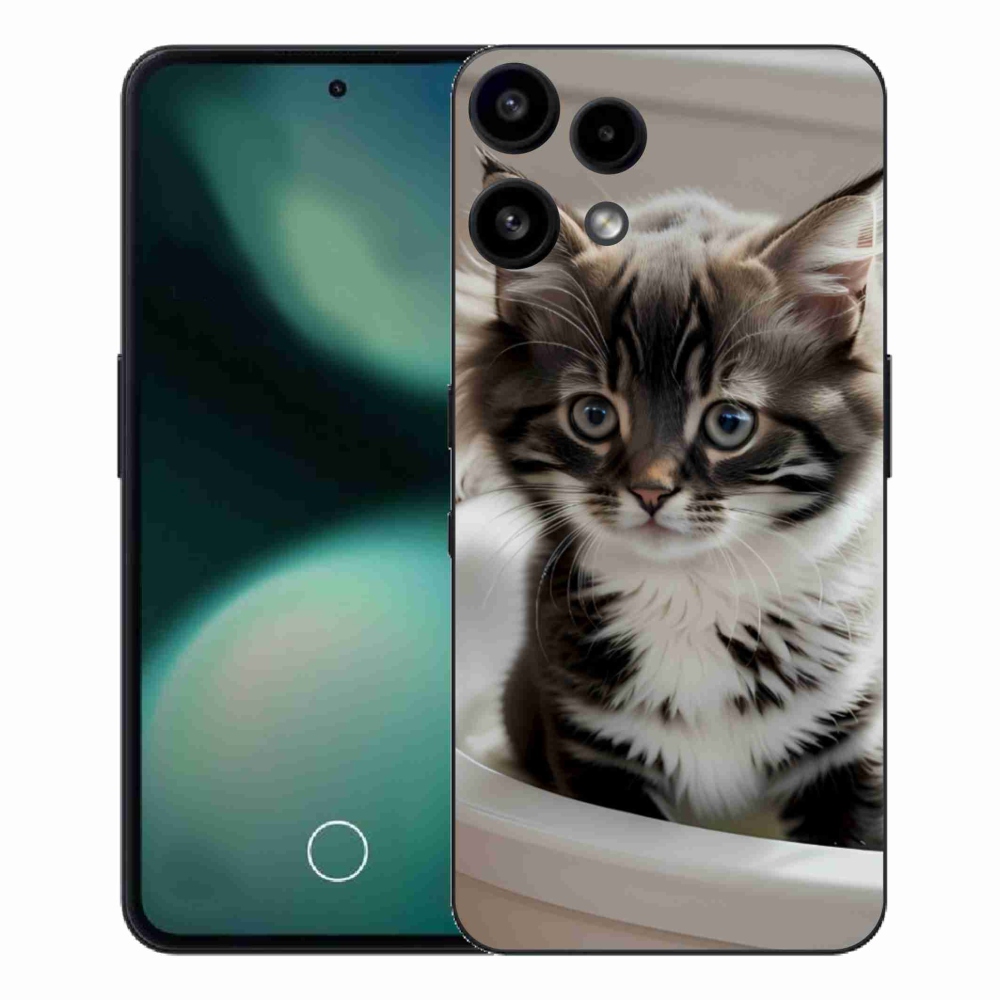 Gelový kryt mmCase na Nothing Phone (3a) Lite - zvědavé kotě