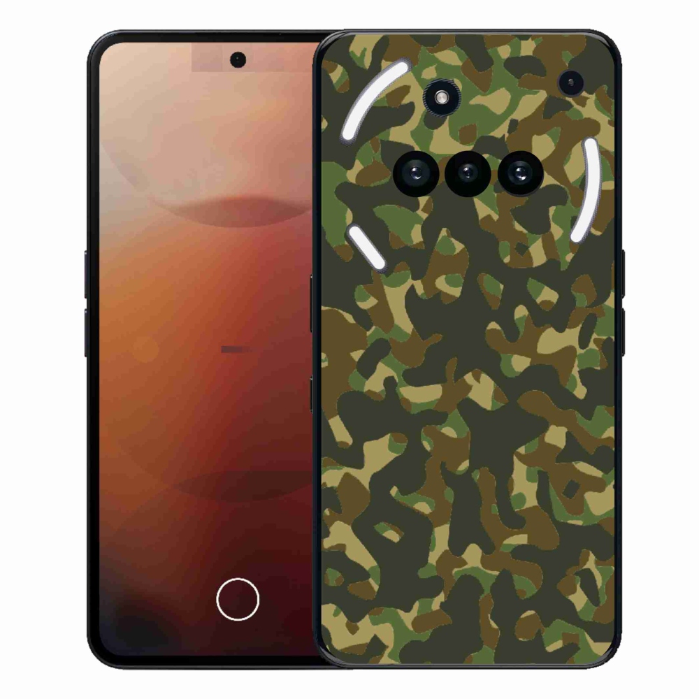 Gelový kryt mmCase na Nothing Phone (3a) - maskáčový vzor 1