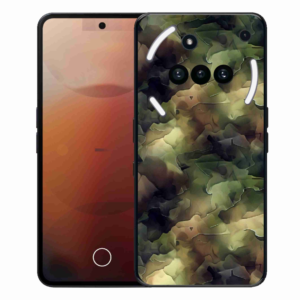 Gelový kryt mmCase na Nothing Phone (3a) - maskáčový vzor 10