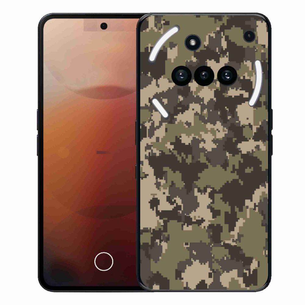 Gelový kryt mmCase na Nothing Phone (3a) - maskáčový vzor 12