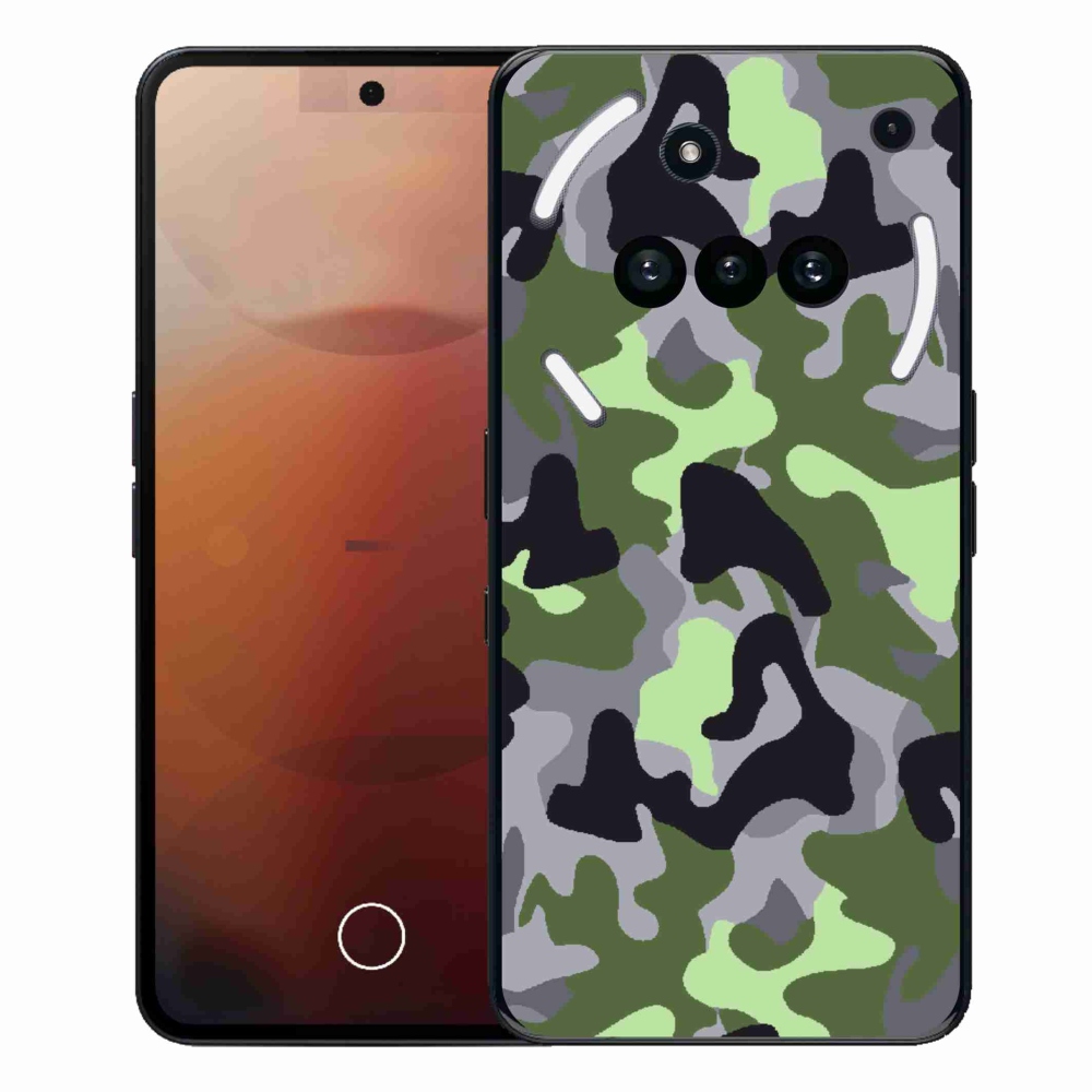 Gelový kryt mmCase na Nothing Phone (3a) - maskáčový vzor 7
