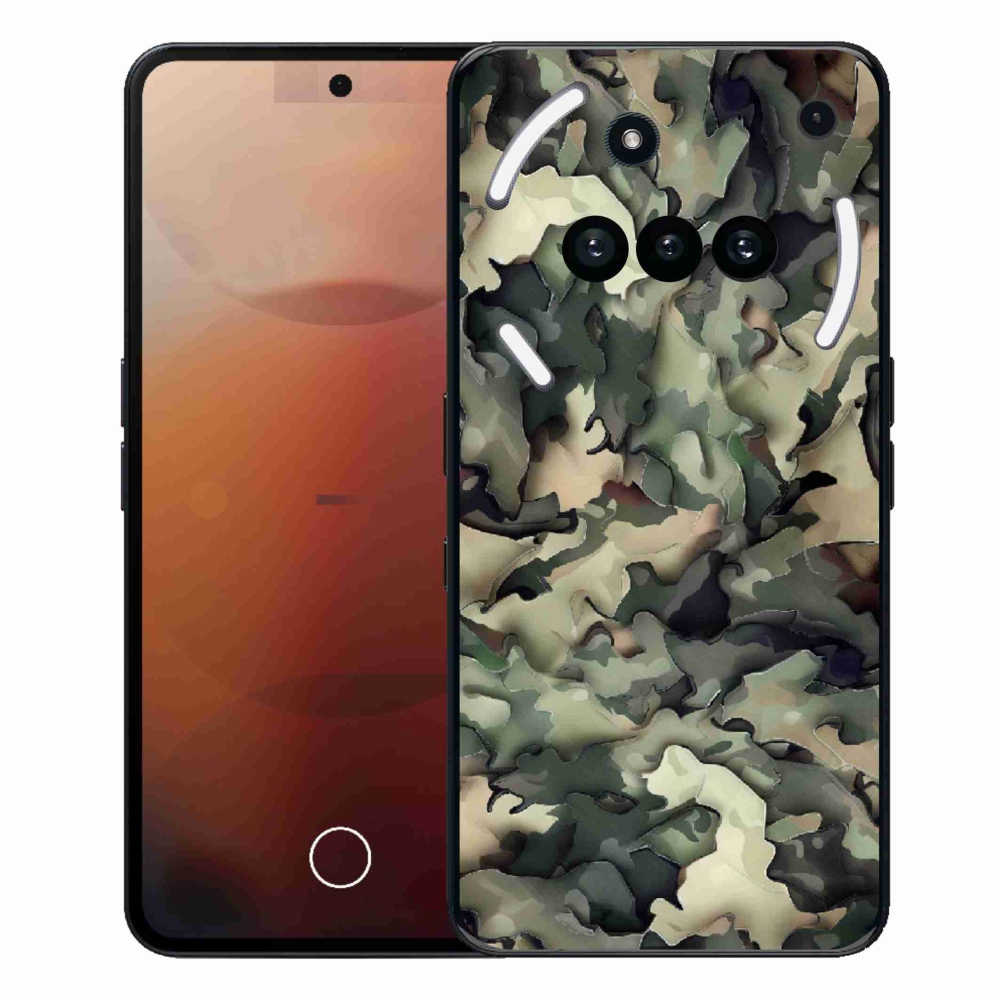 Gelový kryt mmCase na Nothing Phone (3a) - maskáčový vzor 9