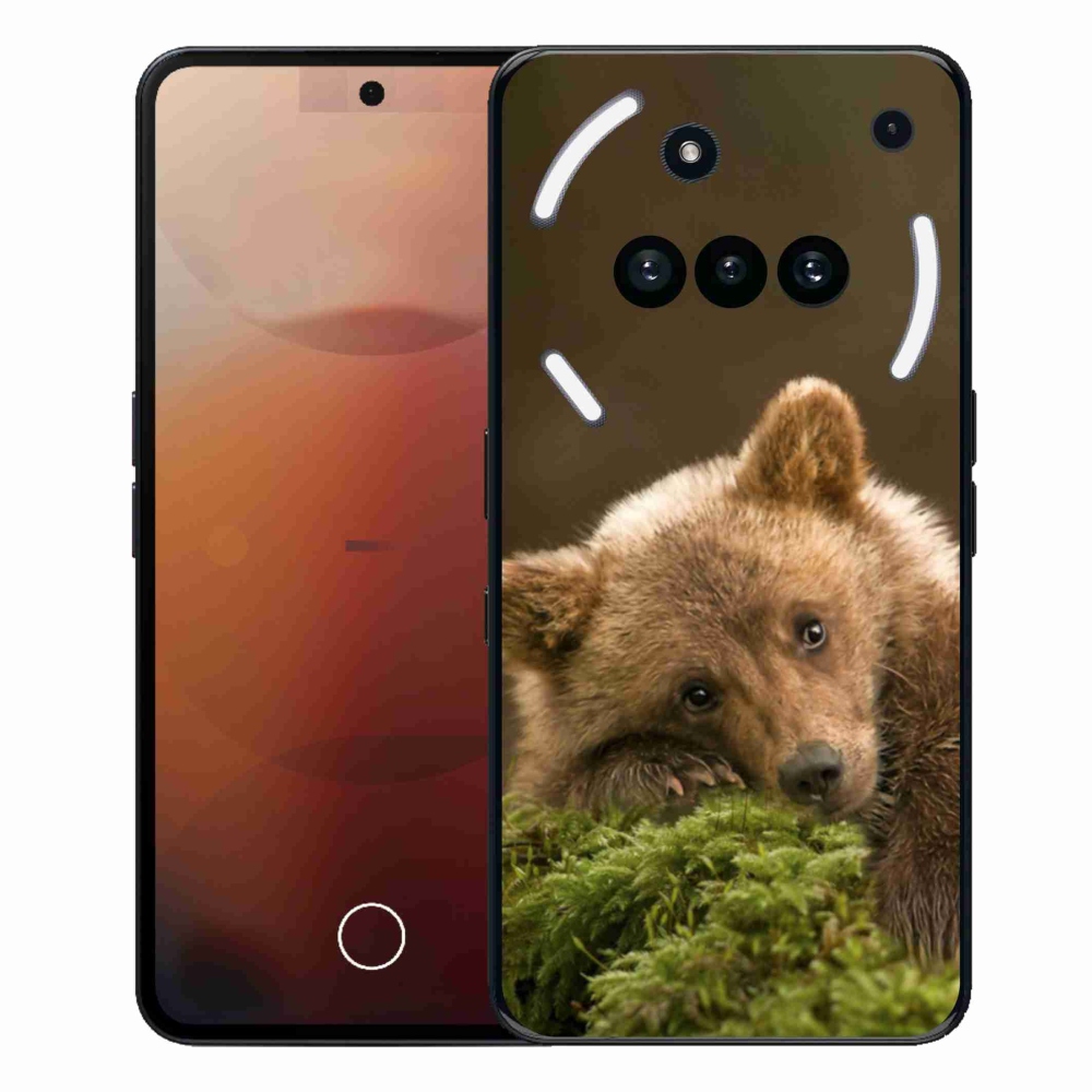 Gelový kryt mmCase na Nothing Phone (3a) - medvěd