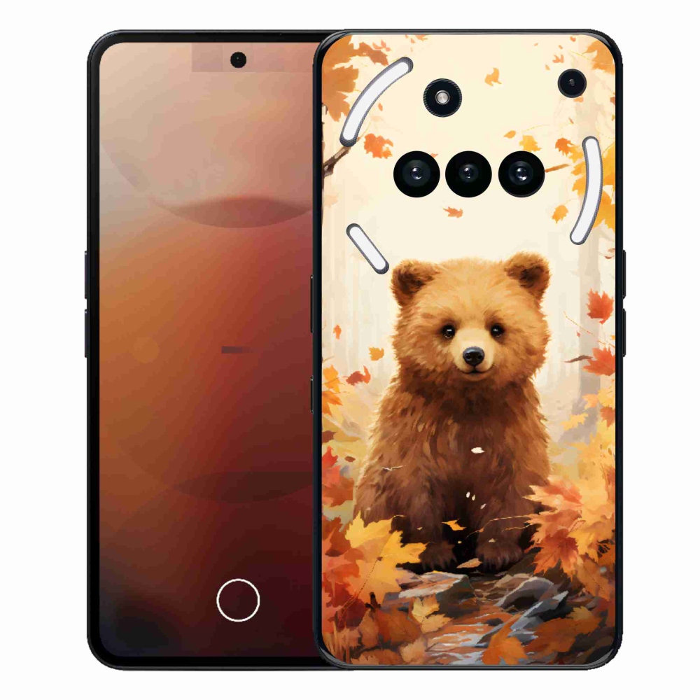Gelový kryt mmCase na Nothing Phone (3a) - medvěd v lese