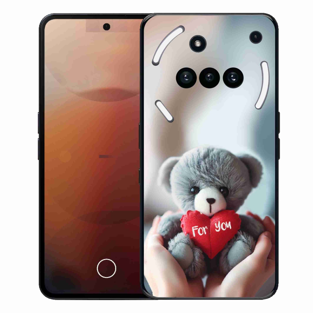 Gelový kryt mmCase na Nothing Phone (3a) - medvídek pro zamilované