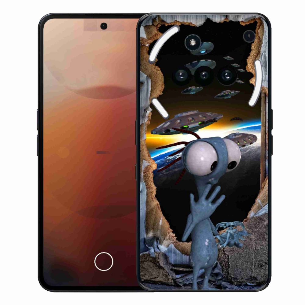 Gelový kryt mmCase na Nothing Phone (3a) - mimozemšťan