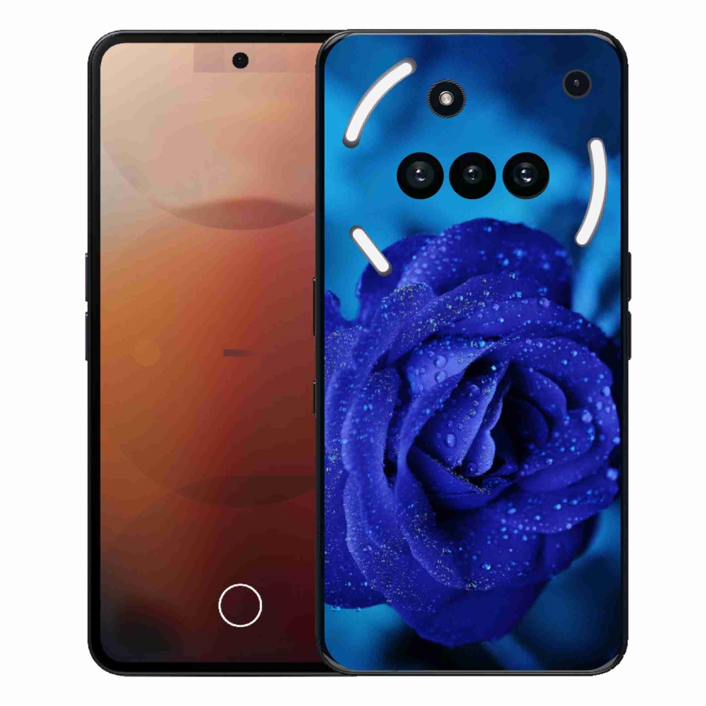 Gelový kryt mmCase na Nothing Phone (3a) - modrá růže