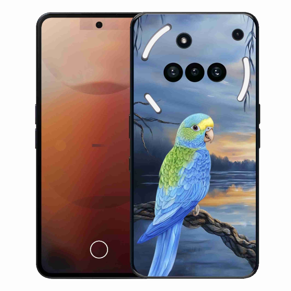 Gelový kryt mmCase na Nothing Phone (3a) - modrý papoušek