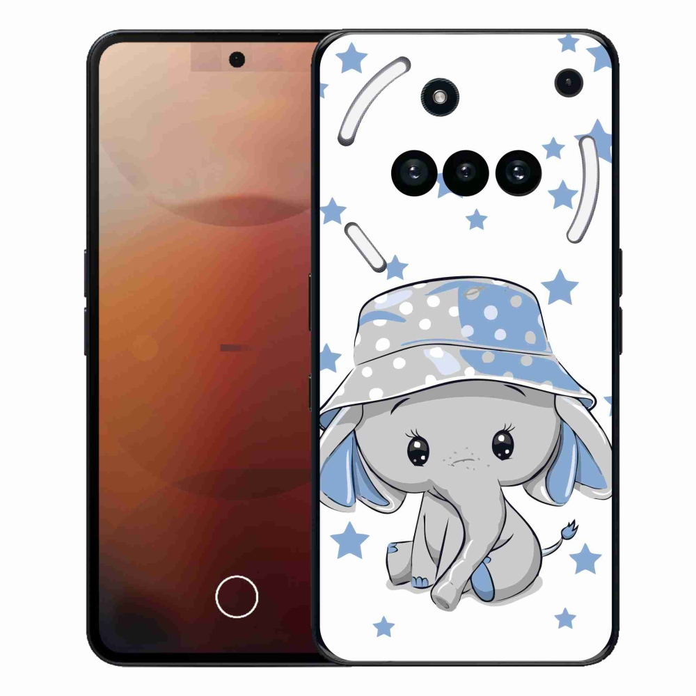 Gelový kryt mmCase na Nothing Phone (3a) - modrý slon