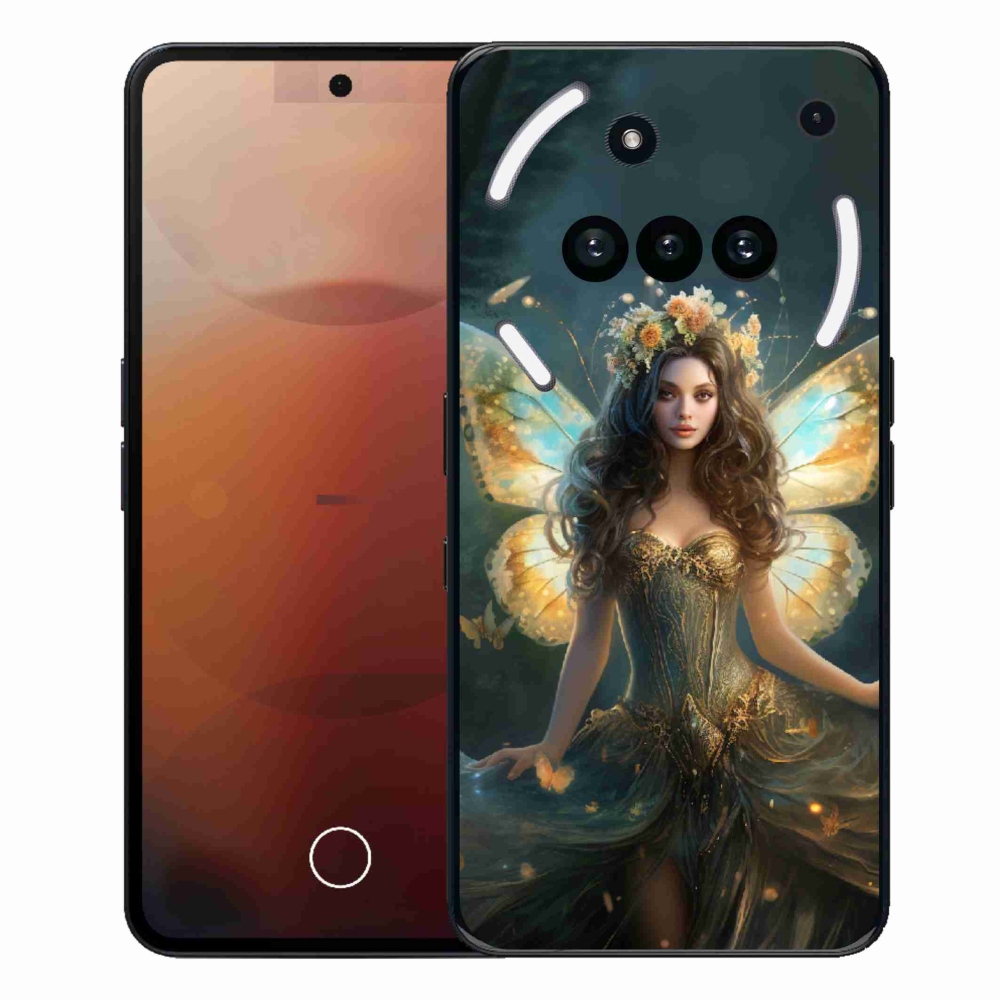 Gelový kryt mmCase na Nothing Phone (3a) - motýlí žena