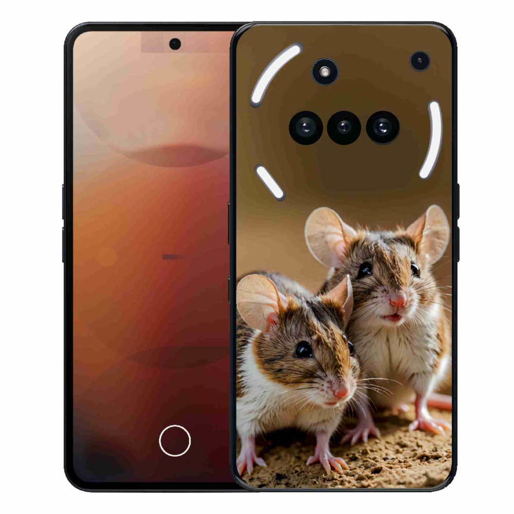 Gelový kryt mmCase na Nothing Phone (3a) - myší duo