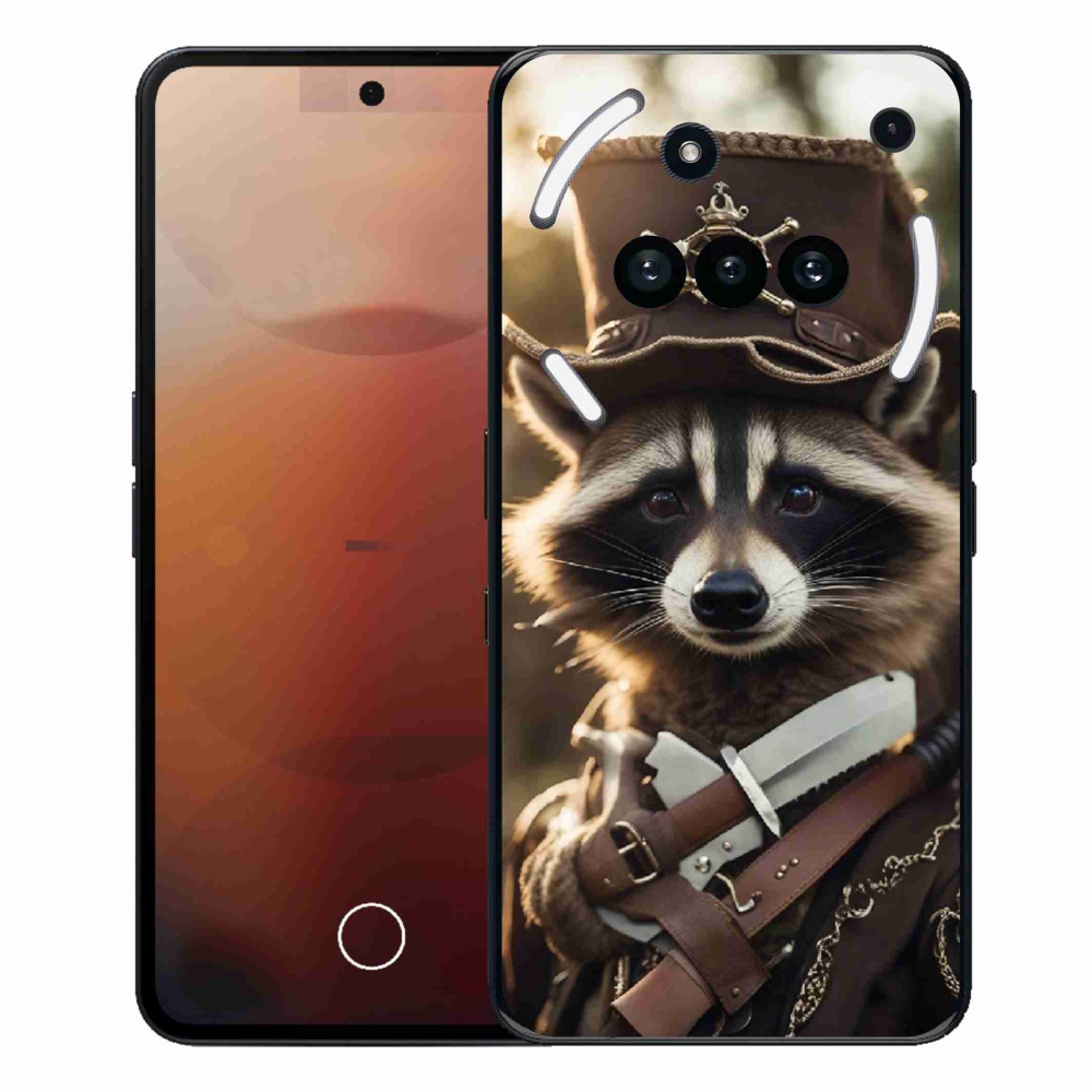 Gelový kryt mmCase na Nothing Phone (3a) - mýval v uniformě