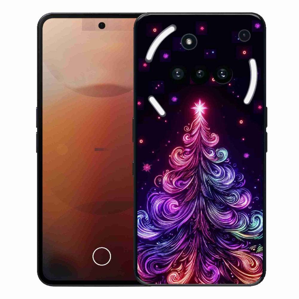 Gelový kryt mmCase na Nothing Phone (3a) - neonový vánoční stromek 1