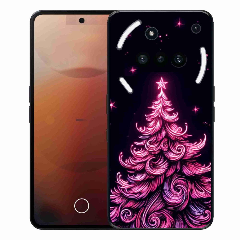 Gelový kryt mmCase na Nothing Phone (3a) - neonový vánoční stromek 2