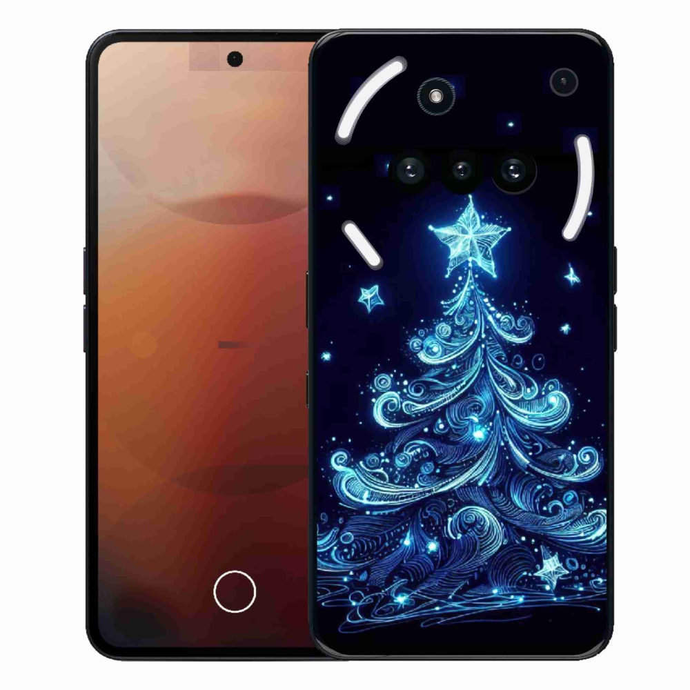 Gelový kryt mmCase na Nothing Phone (3a) - neonový vánoční stromek 4